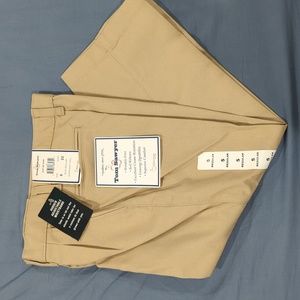 Tom Sawyer elderware size 5 boys khaki pleaded front pant